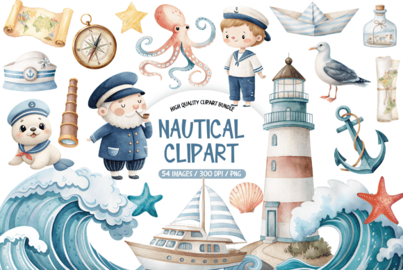 Download Nautical Clipart Bundle - Nautical Collection