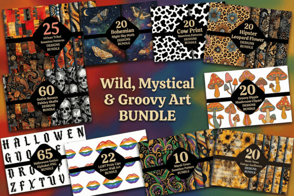 Download Wild Mystical Groovy Art Seamless - Seamless Collection