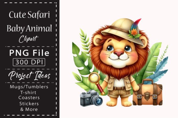 Download Watercolor Safari Animal Clipart - Watercolor safari Collection