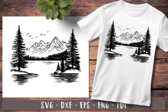 Download Mountain Lake Svg | Lake Life Nature Svg - Lake Collection