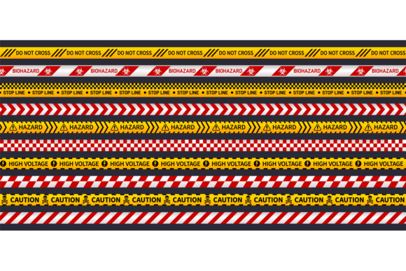 Download Attention Ribbons. Secure Tape Seamless - Seamless Collection
