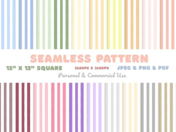 Download Pastel Stripes Seamless Pattern - Seamless Collection