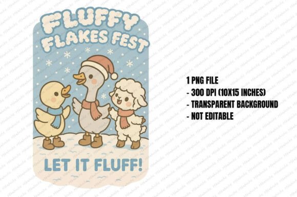 Download Fluffy Flakes Fest Animals PNG - Lake Collection
