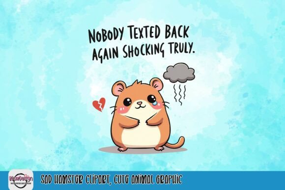 Download Sad Hamster Clipart, Cute Animal Graphic - Animal graphic Collection